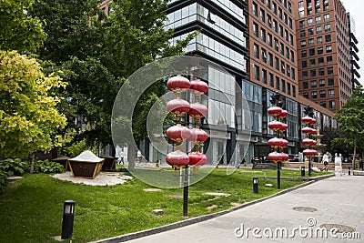 Asia China, Beijing, nanxincang cultural leisure Street, Editorial Stock Photo