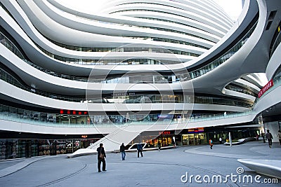 In Asia, China, Beijing, SOHO, the Milky Way, modern architecture Editorial Stock Photo