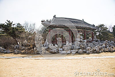 Asia China, Beijing, Tiantan Park, historic buildingsï¼ŒPavilion, Gallery Editorial Stock Photo