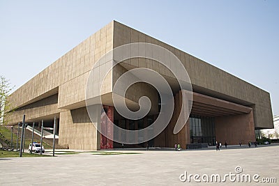 Asia China, Tianjin Museum Editorial Stock Photo