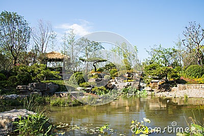 Asia China, Wuqing, Tianjin, Green Expo,Park scenery Stock Photo