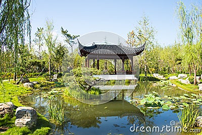 Asia China, Wuqing, Tianjin, Green Expo,Pavilion, Gallery Stock Photo