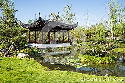 Asia China, Wuqing, Tianjin, Green Expo,Pavilion, Gallery Stock Photo