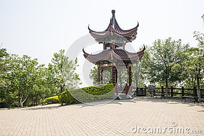 Asia Chinese, Beijing, North Palace, Forest Park, Garden architecture, lan cui Pavilion Editorial Stock Photo