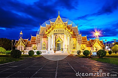 Asia,The Marble Temple ( Wat Benchamabophit ), Bangkok, Thailand Stock Photo