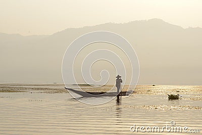 ASIA MYANMAR NYAUNGSHWE INLE LAKE Editorial Stock Photo