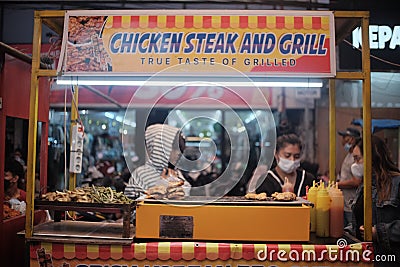 Asia spicy Street Food stall Editorial Stock Photo