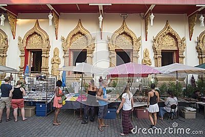 ASIA THAILAND CHIANG MAI NIGHTMARKET Editorial Stock Photo