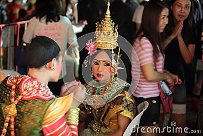 ASIA THAILAND CHIANG THAI DANCE Editorial Stock Photo