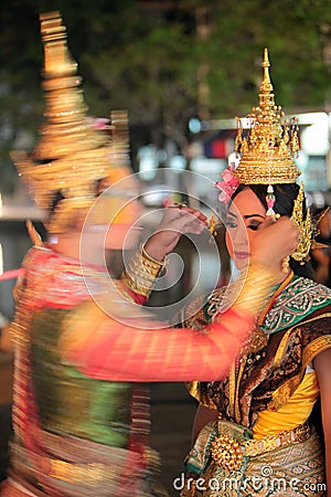 ASIA THAILAND CHIANG THAI DANCE Editorial Stock Photo