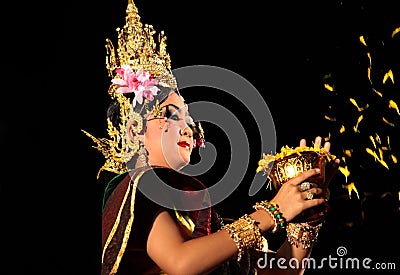 ASIA THAILAND CHIANG THAI DANCE Editorial Stock Photo