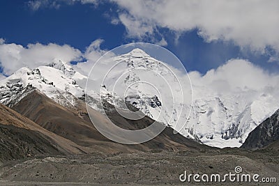 Asia Tibet mount Everest Stock Photo