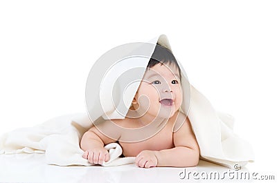 Asian baby girl Stock Photo