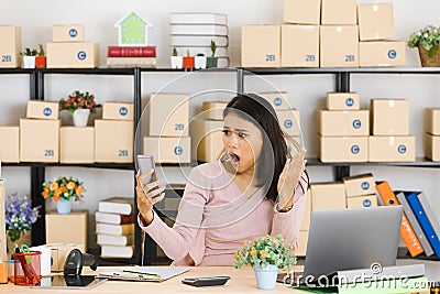 Asian business lady at office Stock Photo