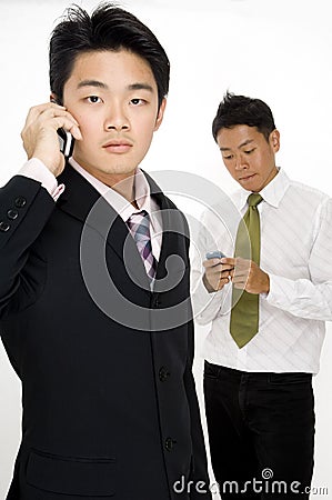 Asian Businessmen Stock Photo