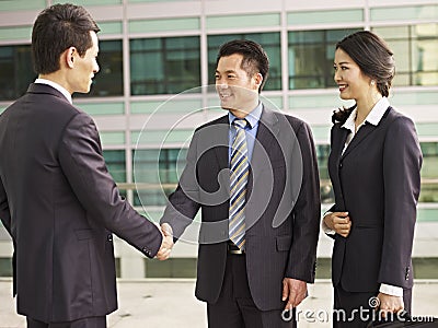 Asian businesspeople Stock Photo