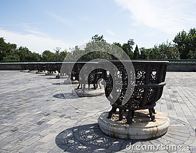 Asian China, Beijing, Tiantan, Liao furnace Stock Photo