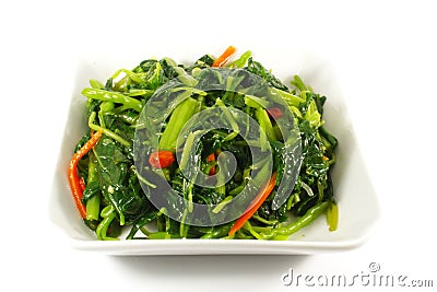 Asian Chinese Cooking Style Stir Fry Vegetable Stock Photo