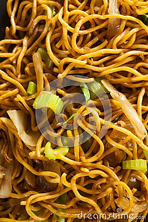 Asian Chow Mein Noodles Stock Photo
