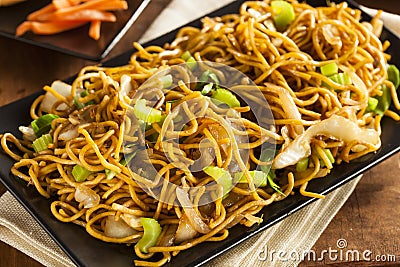 Asian Chow Mein Noodles Stock Photo