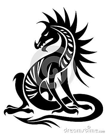 Asian Dragon. Symbol of the 2024 Year Stock Vector - Illustration of ...