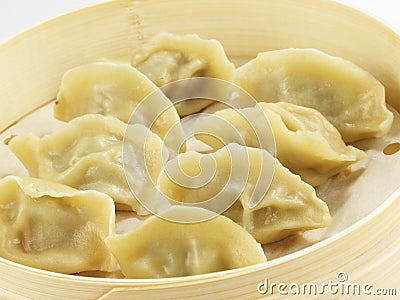 Asian Dumplings Stock Photo