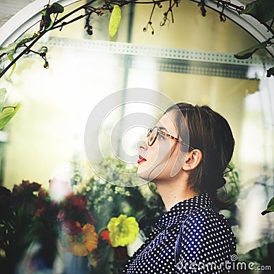 Asian Female Trendy Stylish Beautiful Concept Stock Photo