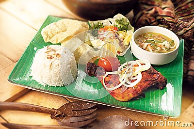 Asian food chicken tandoori Stock Photo