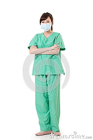 Asian health worker Stock Photo