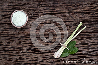 Asian homemade fresh herbs scrubs. Stock Photo