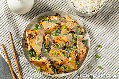 Asian Homemade Lemongrass Tofu Dish Stock Photo