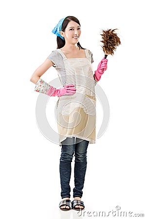 Asian housewife Stock Photo