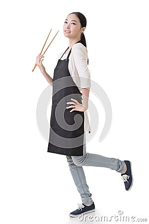 Asian housewife Stock Photo