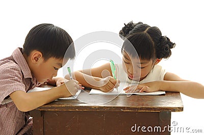 Asian kids Stock Photo