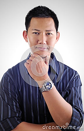 Asian male portrait Stock Photo