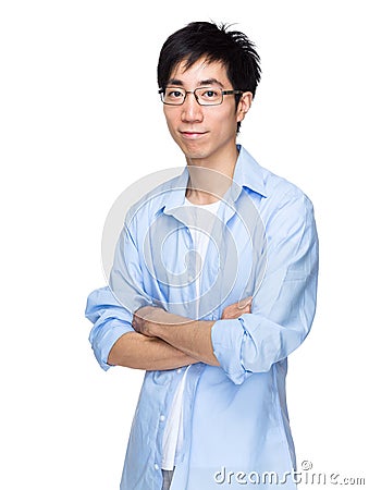 Asian man with smart causal wear Stock Photo