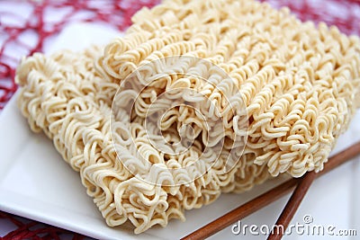 Asian mie noodles Stock Photo