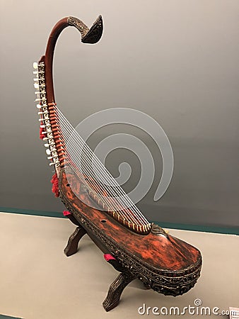 Asian musical instrument in the shape of a scorpion Stock Photo