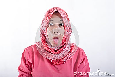 Asian muslim businesswomen wearing hijab Stock Photo