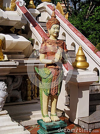 Asian mythological statue in Cambodia Stock Photo