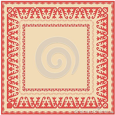 Asian ornaments collection. Historically ornamental of nomadic people. Vector Illustration