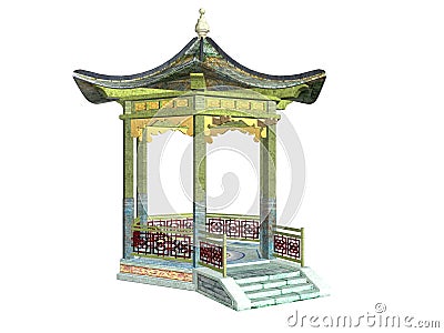 Asian Pavilion Stock Photo