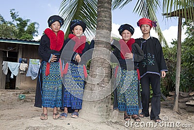 Asian people Laos, ethnic group Yao Stock Photo