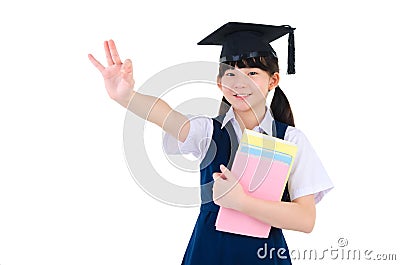 Asian primary student Stock Photo