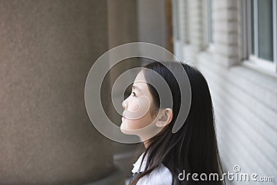 Asian schoolgirl Stock Photo