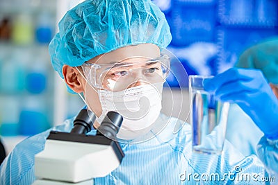Microbiological Test Water Quality Stock Photo