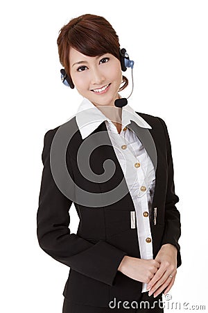 Asian secretary woman Stock Photo