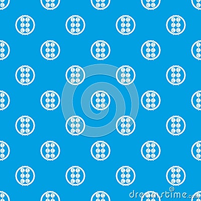 Asian shashlik pattern seamless blue Vector Illustration