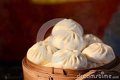 Asian steamed buns Stock Photo