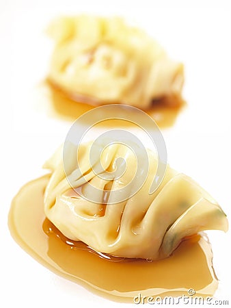 Asian steamed dumplings Stock Photo